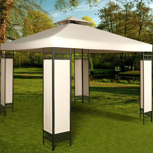 Záhradný altánok 3x3m SH02KR krémová Dekorhome