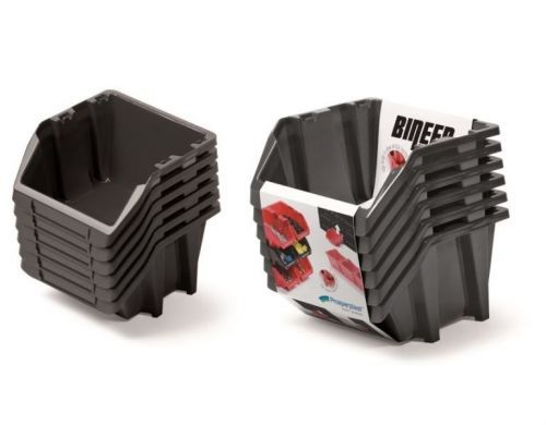 Set úložných boxů 6ks BINSHORT SET 214x198x238 černý