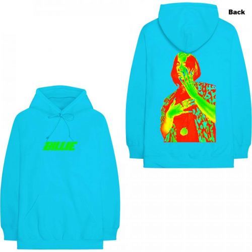 Billie Eilish - Mikina Thermal Photo - Muž, Unisex, Modrá, S
