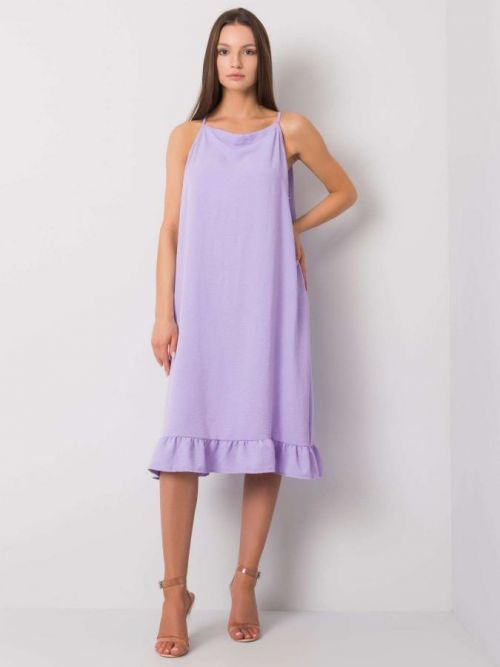 Svetlo fialové ležérne letné šaty one size
