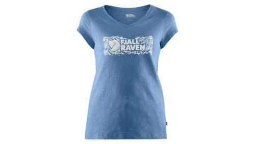 Fjällräven Logo stamp t-shirt W modré F89982-333