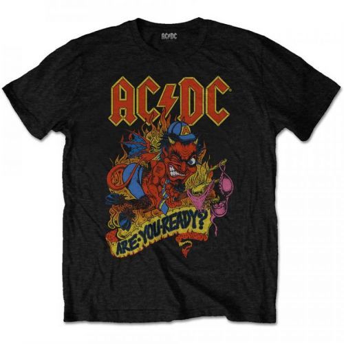 AC/DC - Tričko Are You Ready? - Muž, Unisex, Čierna, S