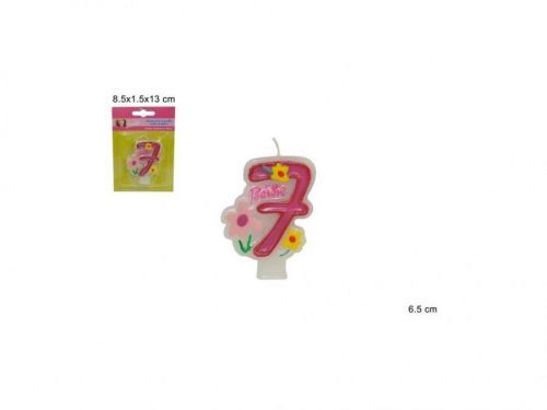 Sviečka číslica 7 Barbie