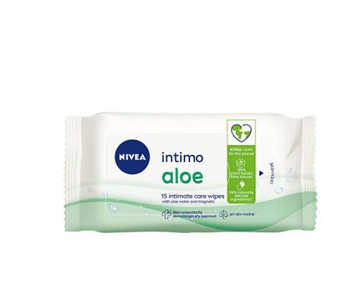 Nivea Obrúsky na intímnu hygienu Intimo Aloe ( Intima te Care Wipes) 15 ks