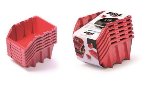 Set úložných boxů 6ks BINLONG SET 249x158x213 červený