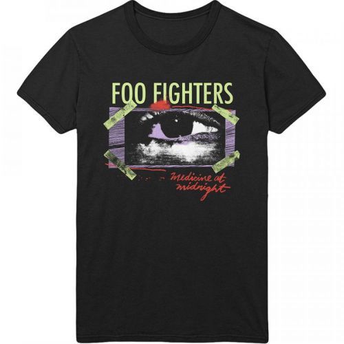 Foo Fighters - Tričko Medicine At Midnight Taped - Muž, Unisex, Čierna, S