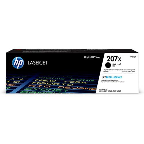 HP originál toner W2210X, black, 3150str., HP 207X, high capacity, HP Color LaserJet Pro M255, MFP M282, M283, O
