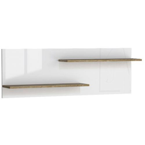 Polička Livinio L11 ribbeck/Biely lesk