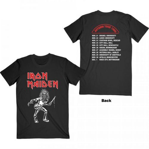 Iron Maiden - Tričko Autumn Tour 1980 - Muž, Unisex, Čierna, S