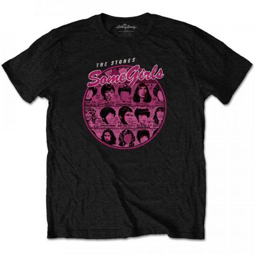 Rolling Stones - Tričko Some Girls Circle Version 1 - Muž, Unisex, Čierna, S