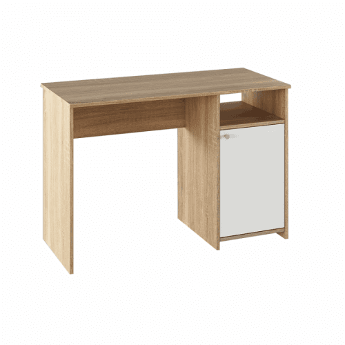 PC stůl, dub sonoma / bílá, DEDE