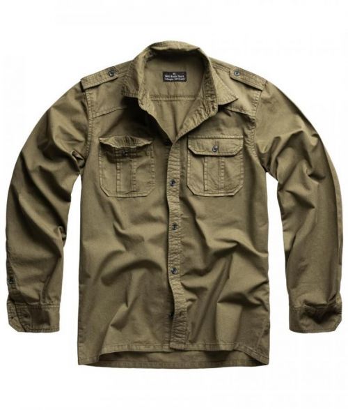 Košeľa M65 Basic Shirt s dlhým rukávom - olivová, XL