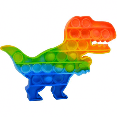 PUSH BUBBLE POP dinosaurus dúhový