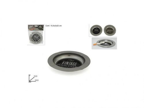 Popoľník plech 13,5x2cm rôzne motívy