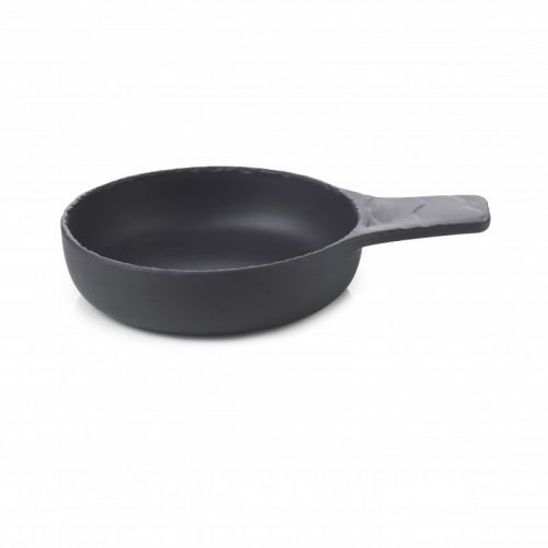 Miska s rukoväťou Basalt Revol čierna 13 cm