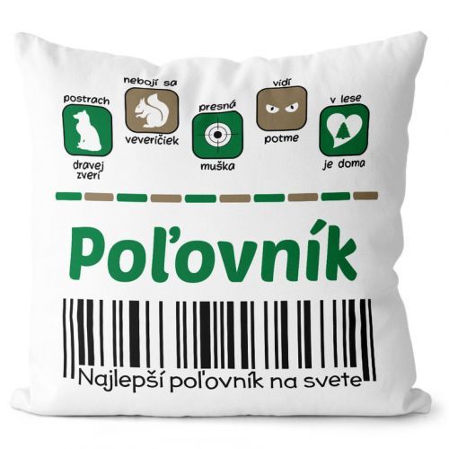 Vankúš Poĺovník 100% (Velikost: 40 x 40 cm)