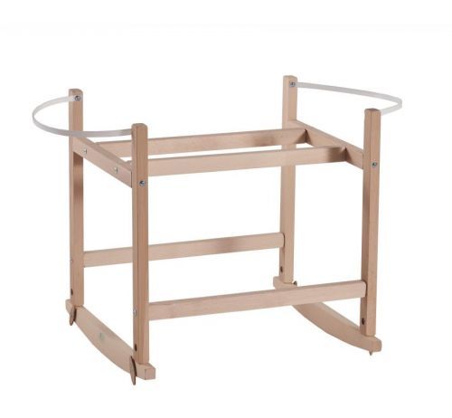 AHOJBABY Hojdacie stojan na Mojžišov košík pre bábätko RockingBaby Natural bez laku