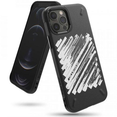 Ringke Onyx puzdro Paint pre - Apple iPhone 12/iPhone 12 Pro - Čierna KP12211