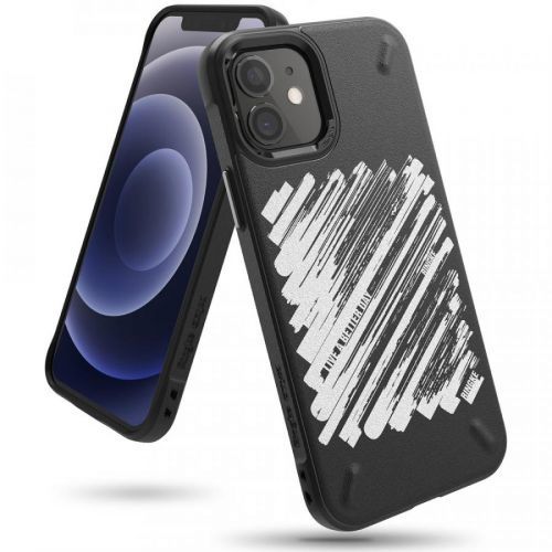 Ringke Onyx puzdro Paint pre - Apple iPhone 12 Mini - Čierna KP12212