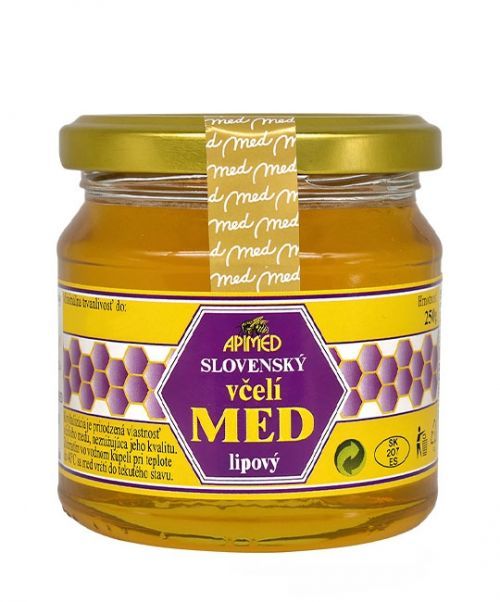 Lipový med APIMED 250 g