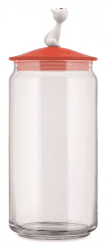Poháre na mačacie maškrty MiòJar Alessi 1,5 l červená