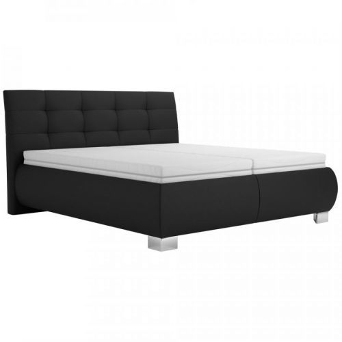 Čalúnená Posteľ S Roštom Universe, 180x200, Čierna