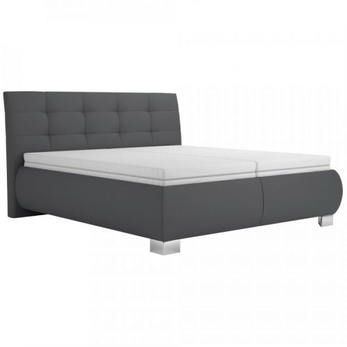 Čalúnená Posteľ S Roštom Universe, 160x200, Sivohnedá