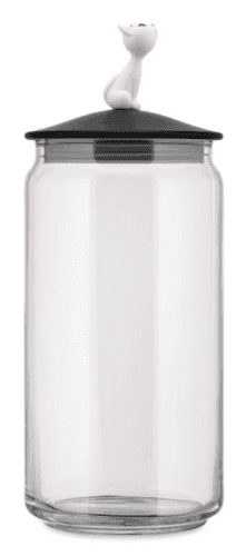 Poháre na mačacie maškrty MiòJar Alessi 1,5 l čierna