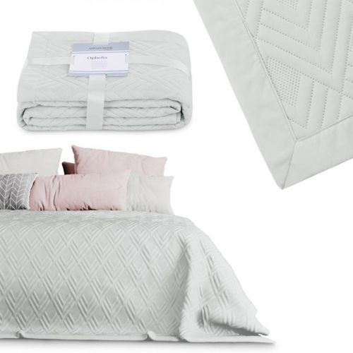 Prehoz na posteľ AmeliaHome Ophelia III sivý