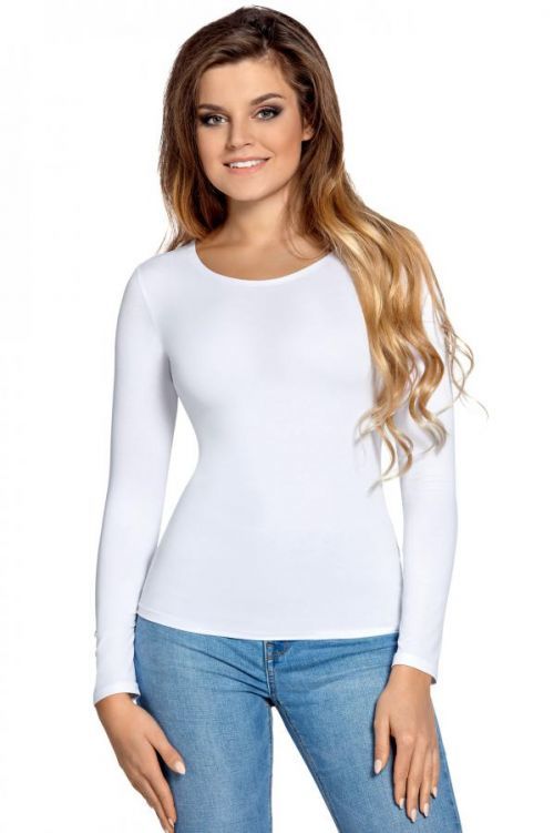 Halenka s dlouhým rukávem Babell Manati White S