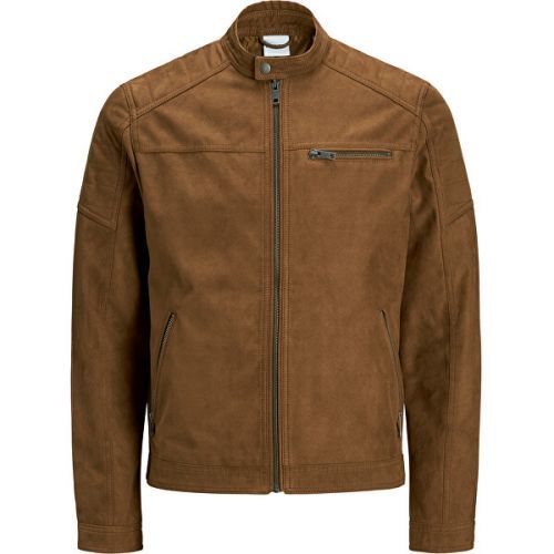 Jack&Jones Pánska bunda JJEROCKY 12147218 Cognac L