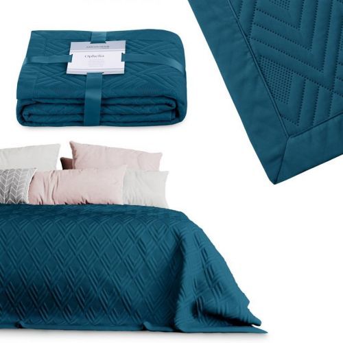 Prehoz na posteľ AmeliaHome Ophelia II indigo