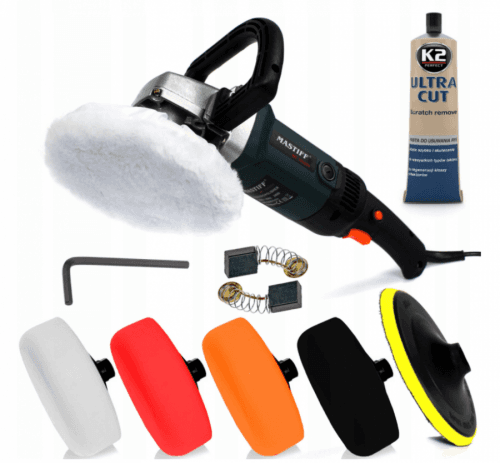 ProfiGaráž Leštička Mastiff 180mm 2400W s leštiacou pastou + kotúče
