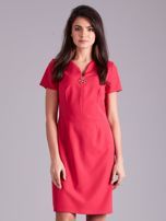 Ružové elegantné šaty so zdobením 38