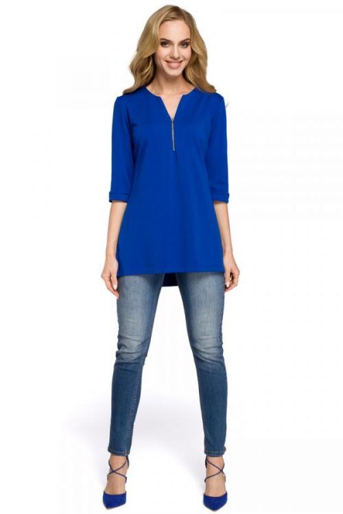 Made Of Emotion Blouse M278 Royal Blue L