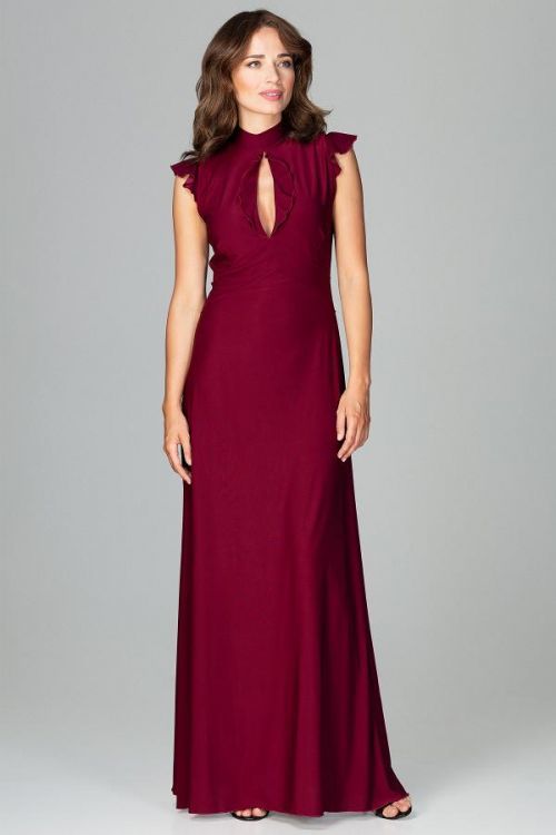 Lenitif Dress K486 Deep Red S