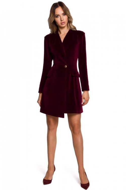 Made Of Emotion Dress M562 Maroon L