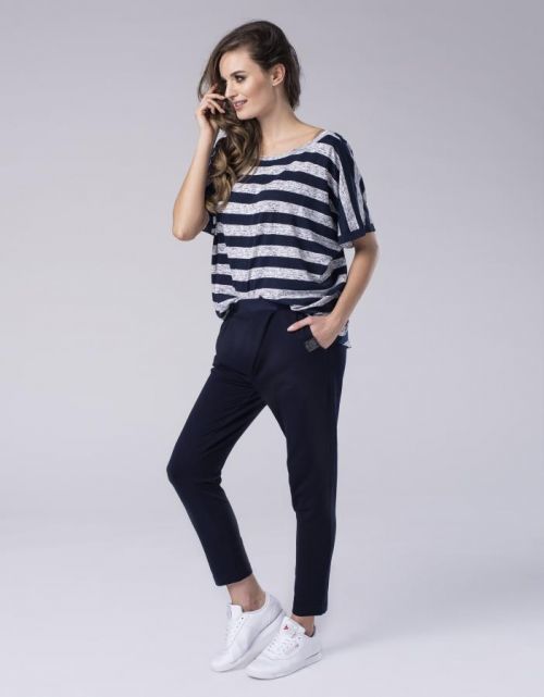 Look Made With Love Trousers 415 Boyfriend Navy Blue XS / S