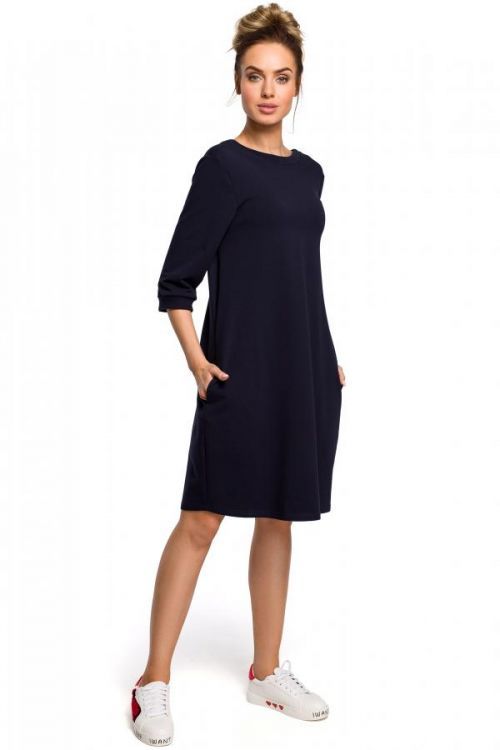 Made Of Emotion Dress M417 Navy Blue L