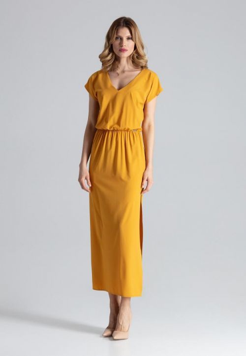 Figl Dress M668 Mustard S