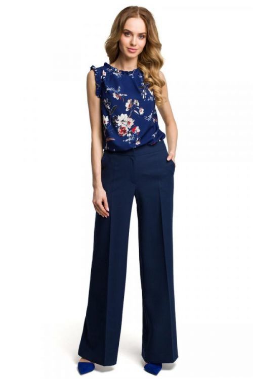 Made Of Emotion Pants M378 Navy Blue L