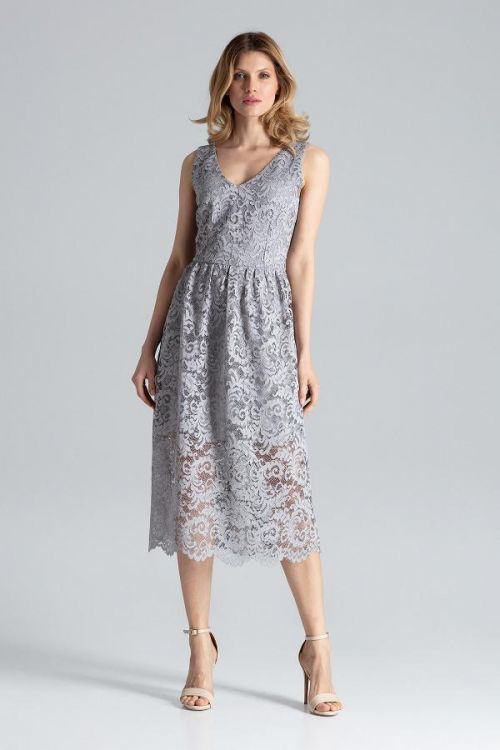 Figl Dress M639 Grey S