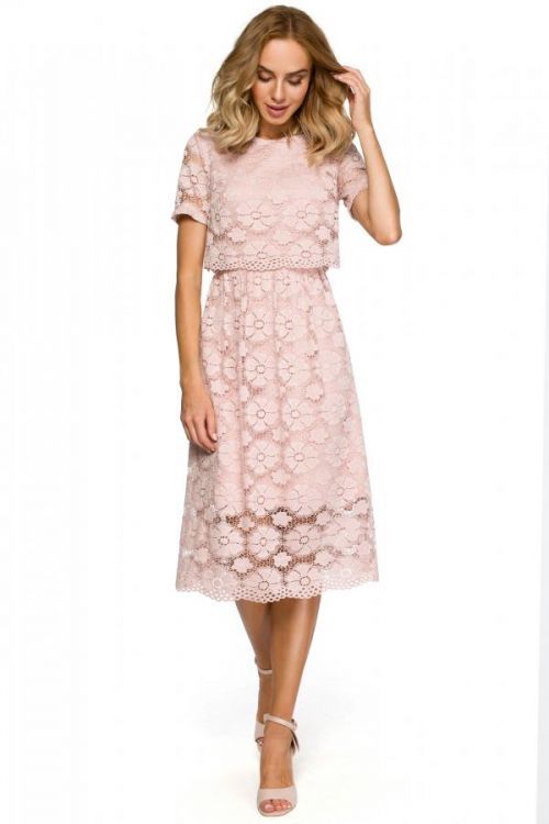 Made Of Emotion Dress M405 Pink L