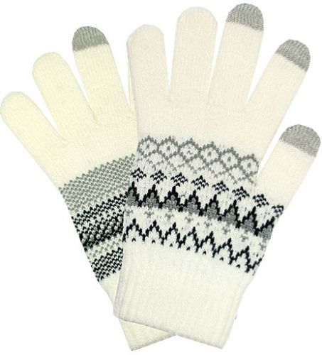 Semiline Smartphone Gloves 0176 White/Grey UNI