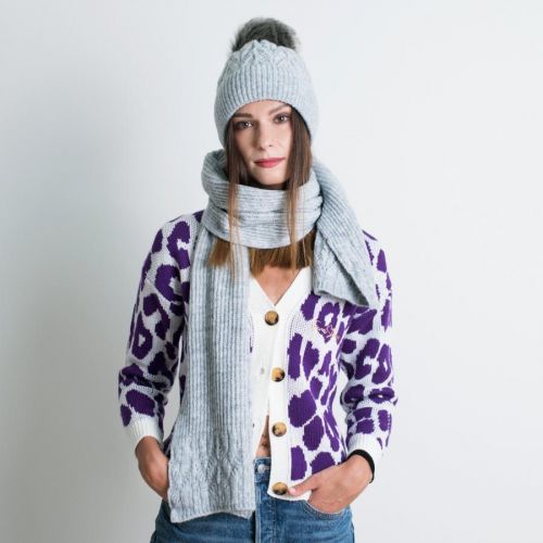 Art Of Polo Hat&Scarf cz21800 Light Grey OS