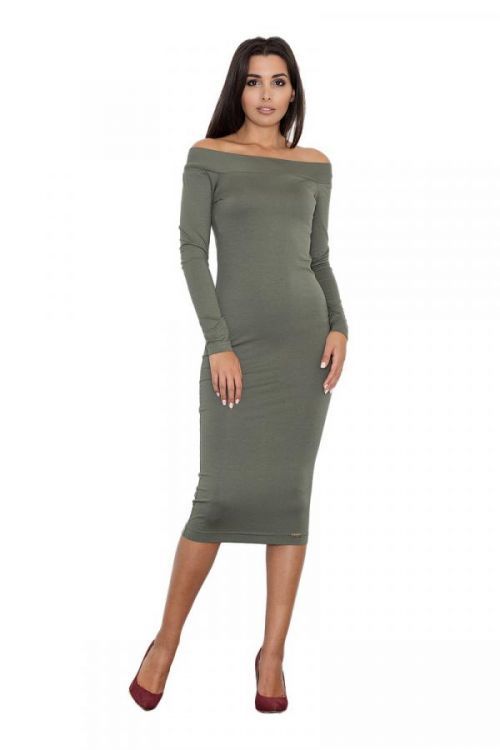 Figl Dress M558 Olive Green S