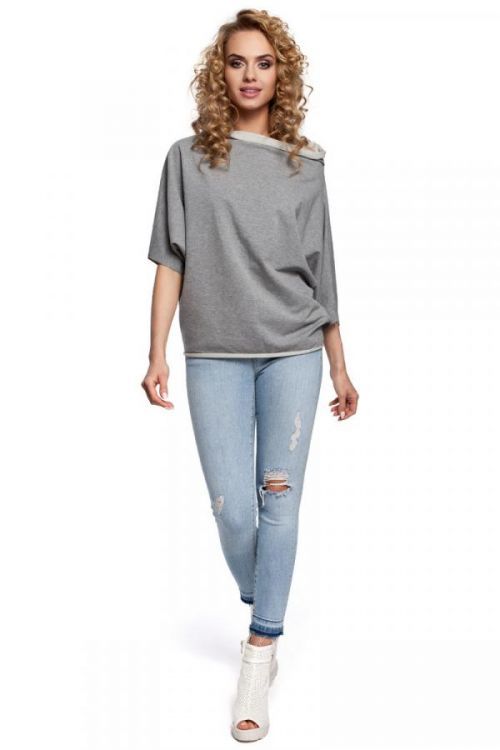 Made Of Emotion Blouse M285 Grey XXL / XXXL