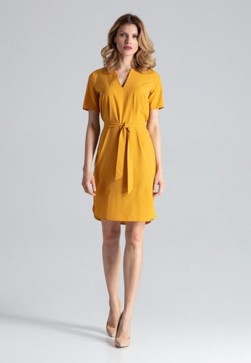 Figl Dress M669 Mustard S