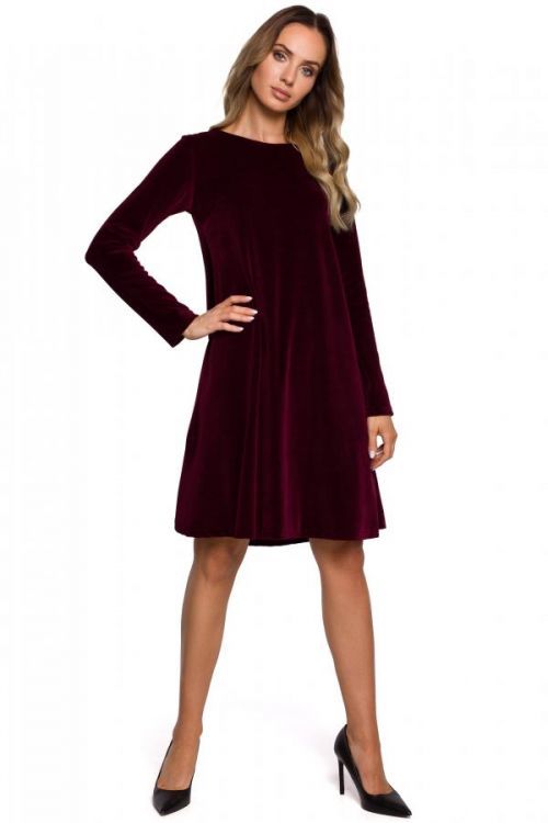 Made Of Emotion Dress M566 Maroon L