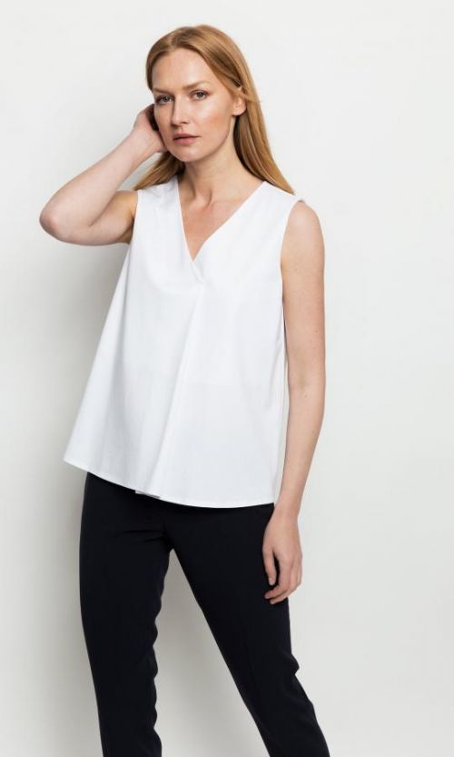 Deni Cler Milano Blouse W-Dc-0010-0E-J3-10-1 White 44
